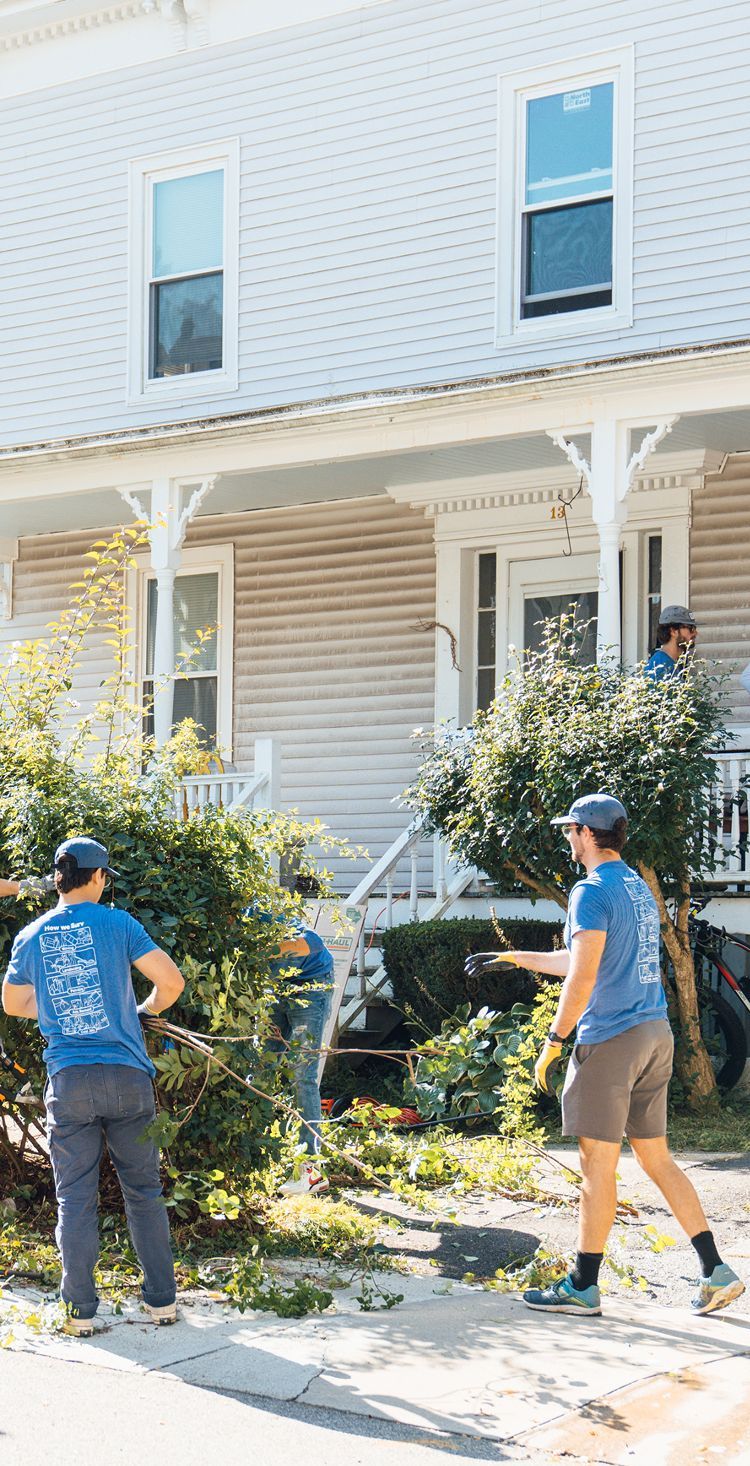 A Surv crew loading a moving truck